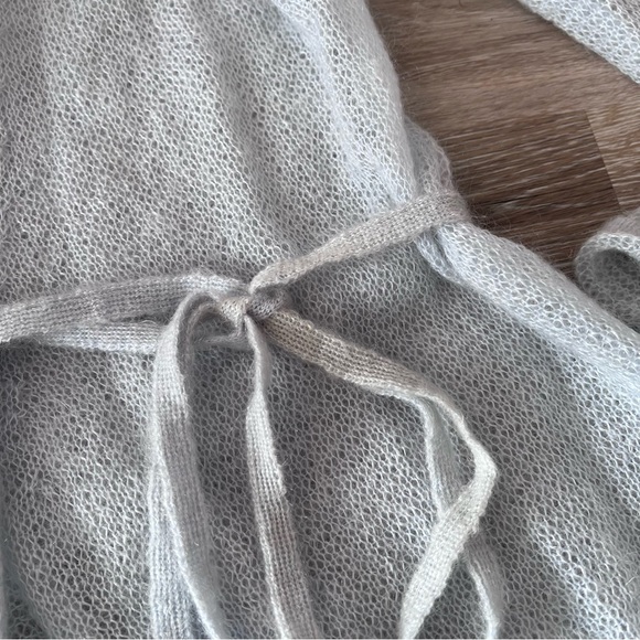 Vintage escada Sport‎ Baby Blue mohair wool blend wrap cardigan - Picture 3 of 6